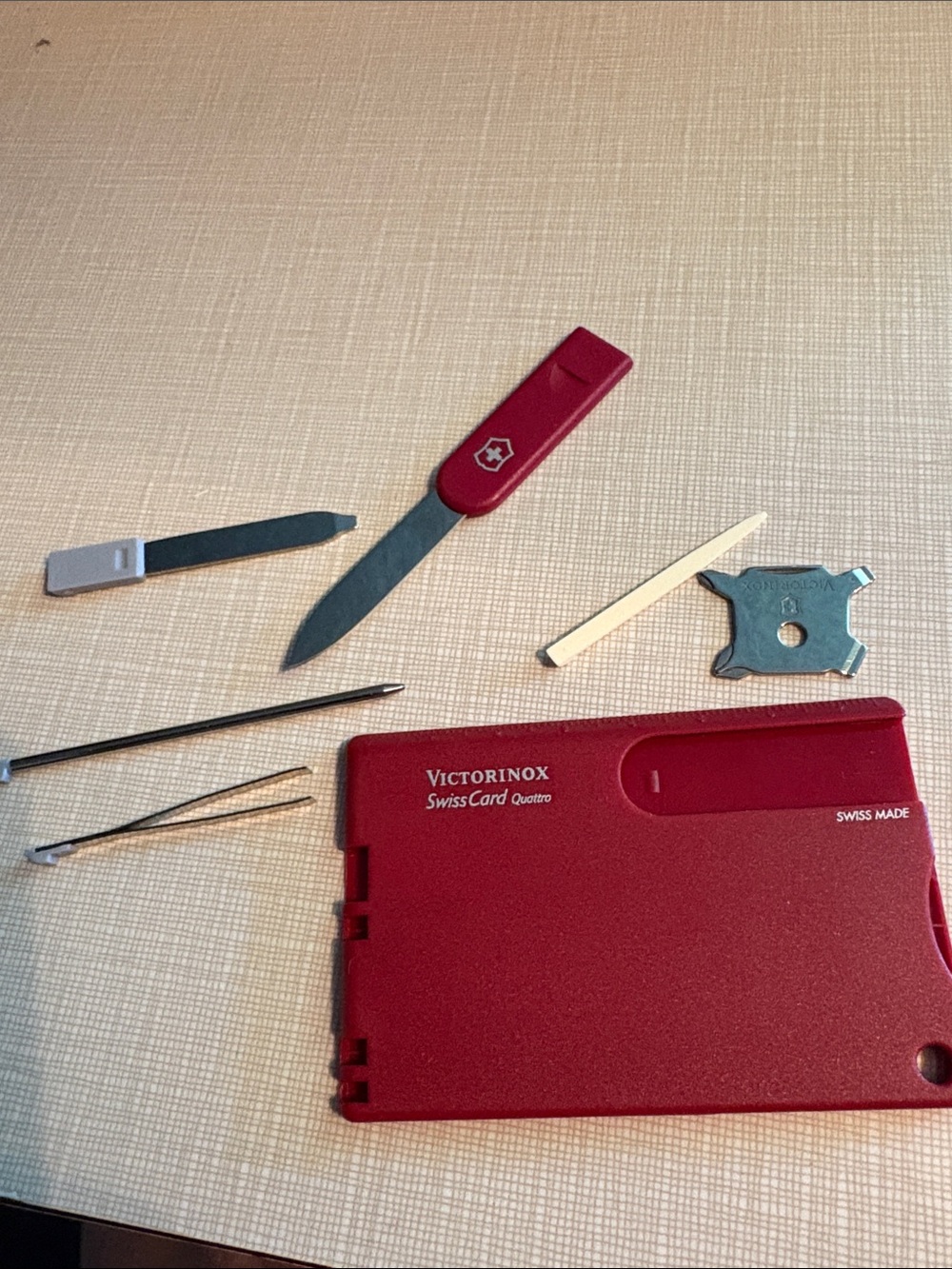 Victorinox Red SwissCard Quattro Pocket Multi-Tool Set